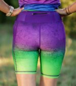 kolorowe legginsy krótkie toxic