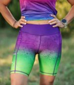 toxic kolorowe legginsy biegowe damskie