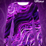 fioletowy longsleeve Jagody