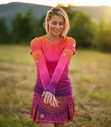 kolorowe rękawki sportowe do biegania na rower hawana