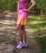 kolorowa spódniczka ze spodenkami sportowa brzoskwinka