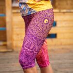 kolorowe legginsy 3/4 capri coloradas