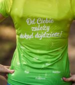 zielona koszulka techniczna dla kobiet do biegania limonka