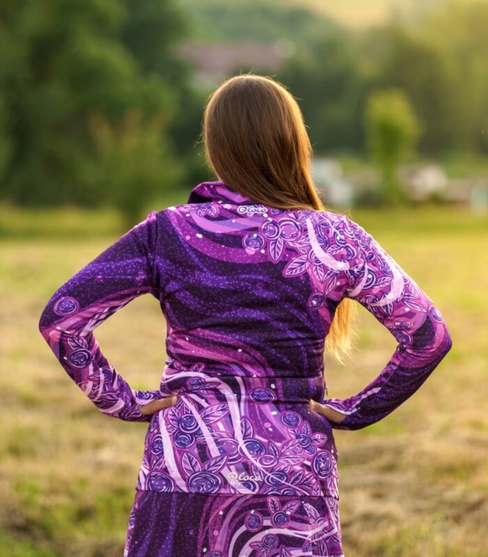 fioletowa bluza sportowa damska Jagody