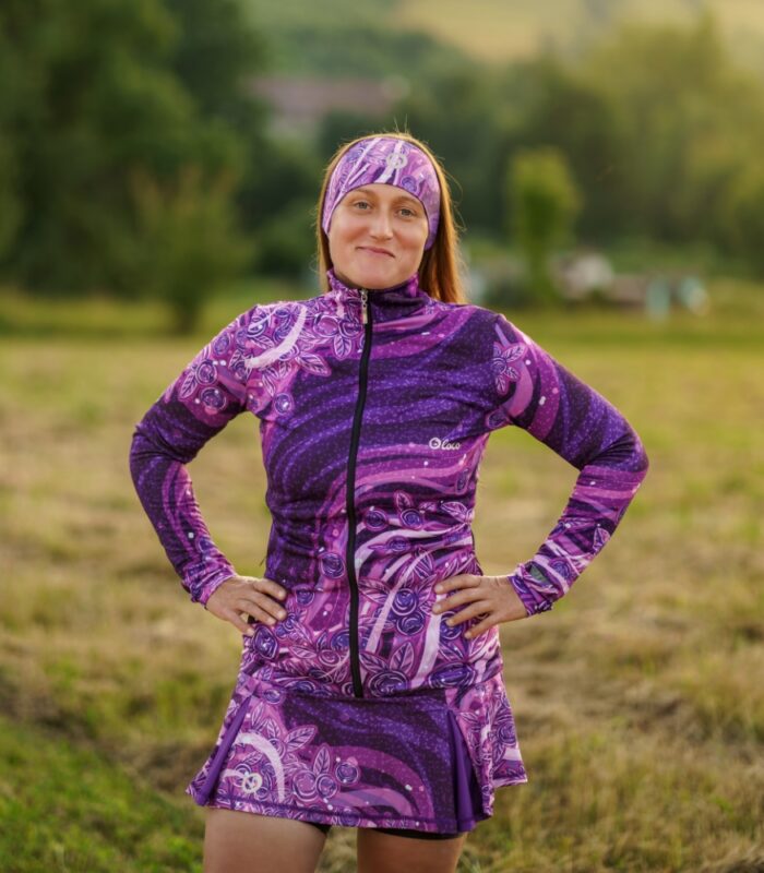fioletowa bluza sportowa damska Jagody