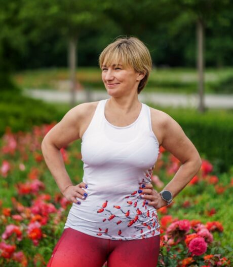 damska bokserka tanktop sportowy szypszyna