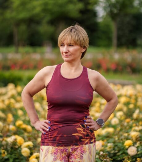 damska bokserka tanktop sportowy oliwki