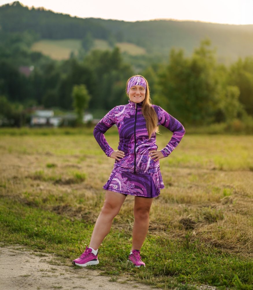 fioletowa bluza sportowa damska Jagody