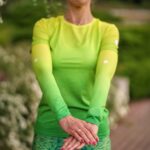 Sportowe rękawki do biegania na rower zielone limonka