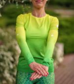 Sportowe rękawki do biegania na rower zielone limonka