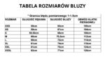 tabela rozmiarów bluza