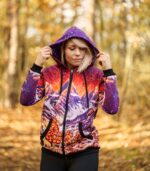kolorowa bluza z kapturem damska oversize montana