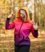 kolorowa bluza z kapturem oversize Hawana