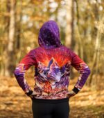 kolorowa bluza z kapturem damska oversize montana