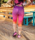 kolorowe legginsy sportowe damskie 3/4 capri Hawana