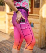 kolorowe legginsy sportowe damskie 3/4 capri Hawana
