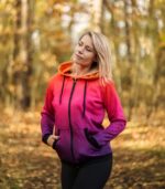 kolorowa bluza z kapturem oversize Hawana