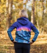 kolorowa bluza z kapturem oversize góry