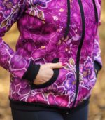 kolorowa damska bluza z kapturem oversize orchidea