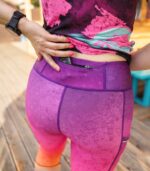 kolorowe legginsy sportowe damskie 3/4 capri Hawana