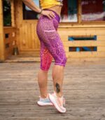 kolorowe legginsy sportowe damskie capri 3/4 coloradas