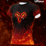 koszulka sportowa damska znaki zodiaków baran aries