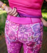 fioletowe legginsy sportowe damskie 3/4 capri Orchidea