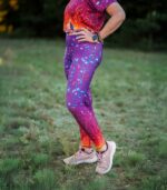 fioletowe legginsy dla kobiet lava