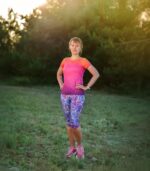 legginsy capri za kolano nocna orchidea