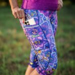 legginsy capri nocna orchidea sportowe capri