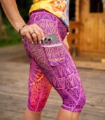 kolorowe legginsy sportowe damskie capri 3/4 coloradas