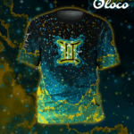 męska koszulka techniczna zodiak bliżnięta