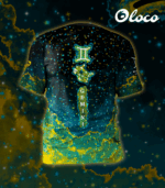 męska koszulka techniczna zodiak bliżnięta