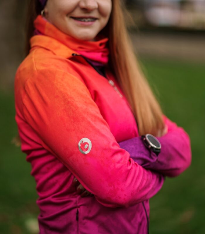 bluza hawana różowy gradient rozpinana