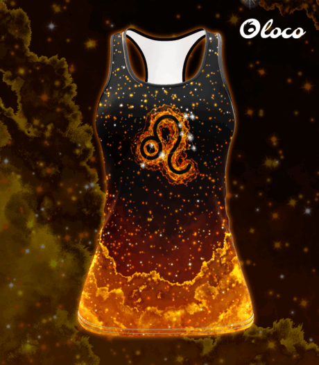 sportowy tanktop bokserka damska zodiak lew