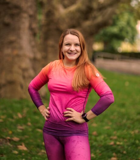 longsleve hawana gradient róż fiolet pomarańcz