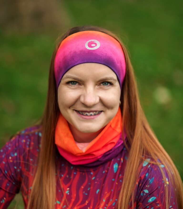 zestaw do biegania komin z opaską hawana