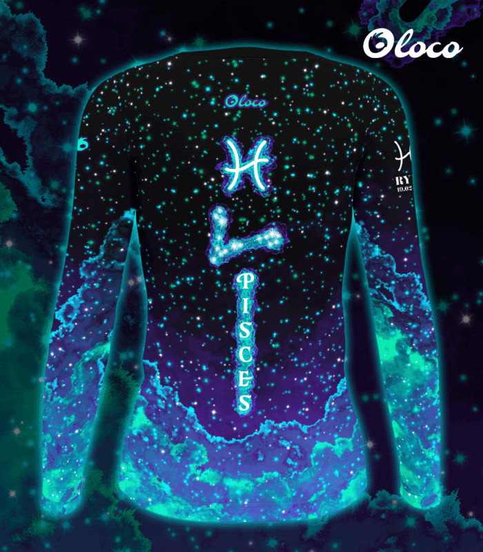 sportowy longsleeve damski zodiak ryby