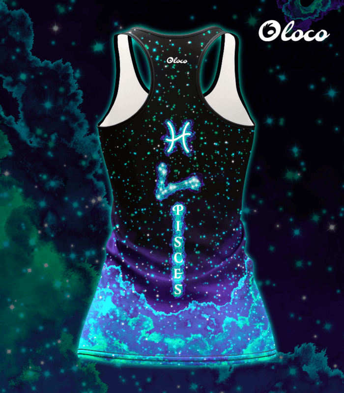 sportowy tanktop bokserka damska zodiak ryby