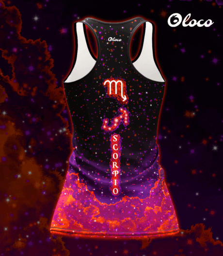 sportowy tanktop bokserka damska zodiak skorpion