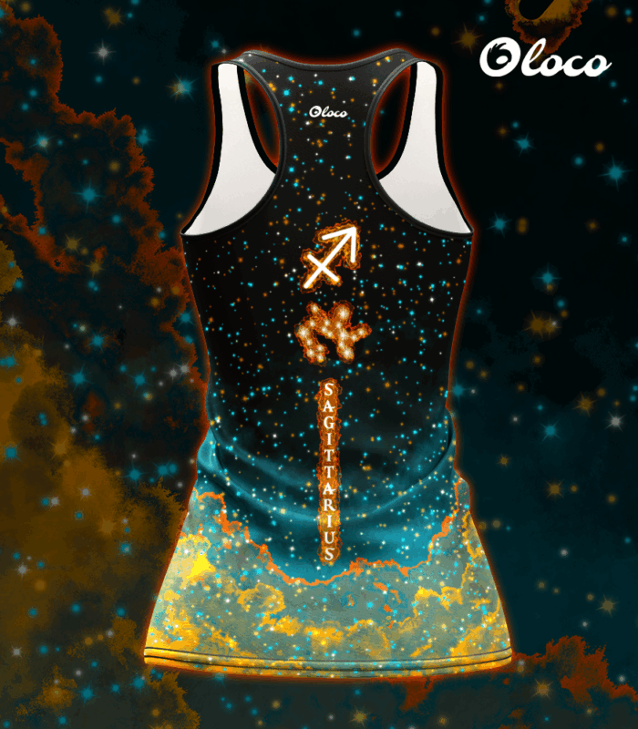 sportowy tanktop bokserka damska zodiak strzelec