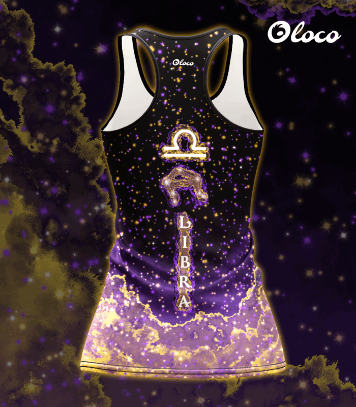 sportowy tanktop bokserka damska zodiak waga