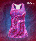 kolorowy różowy sportowy tank smoczyca