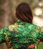 bluza sportowa jungle motyw zwierzęcy tropikalne rośliny zieleń