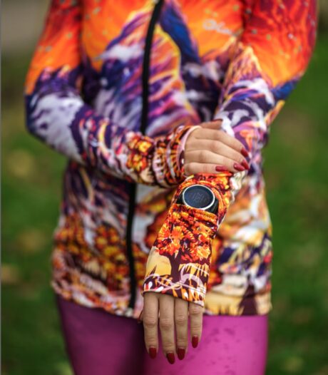 rozpinana bluza z wycięciami montana góry