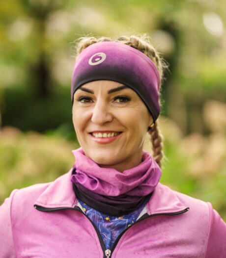 jeżyna gradient opaska sportowa komin fiolet