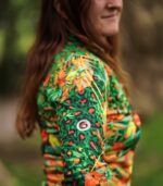 bluza sportowa jungle motyw zwierzęcy tropikalne rośliny zieleń