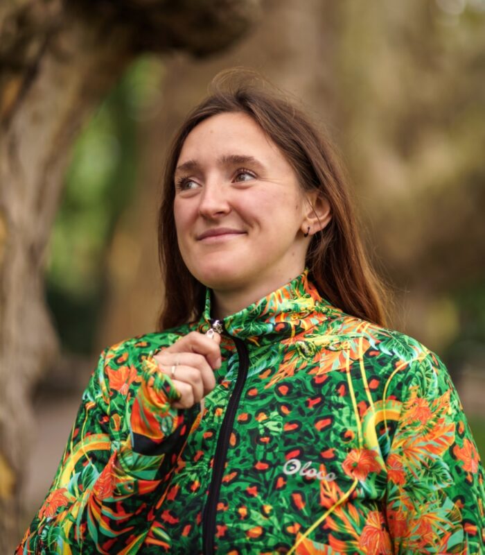 sportowa bluza damska w zielonym kolorze jungle