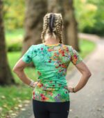 sielanka koszulka techniczna polne kwiaty zieleń