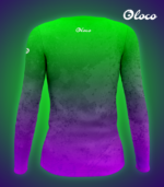 longsleeve sportowy zielono-fioletowy toxic